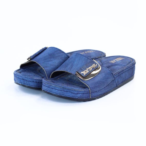 SANDALE FEMME YZ01 JEANS - BLEU MARINE