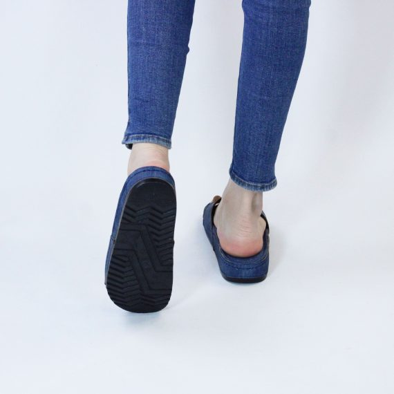SANDALE FEMME YZ01 JEANS - BLEU MARINE