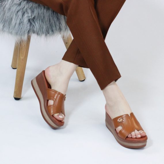 SANDALE FEMME YZ157 - TABAC