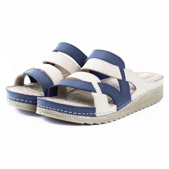 SANDALE FEMME YZ118 - BLEU MARINE