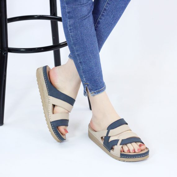 SANDALE FEMME YZ118 - BLEU MARINE
