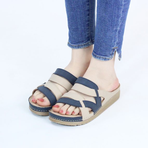 SANDALE FEMME YZ118 - BLEU MARINE