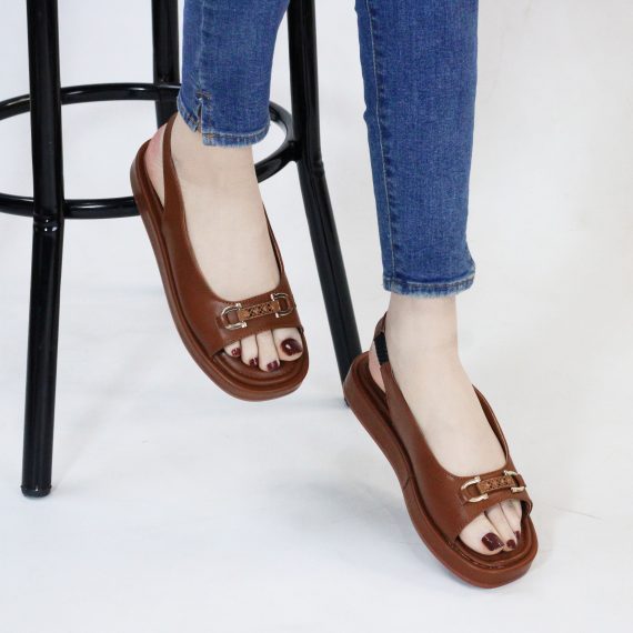 SANDALE FEMME YZ95 - MARRON
