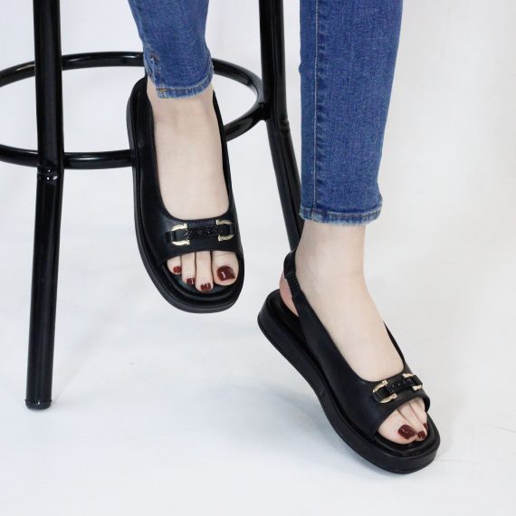 SANDALE FEMME YZ95 - NOIR