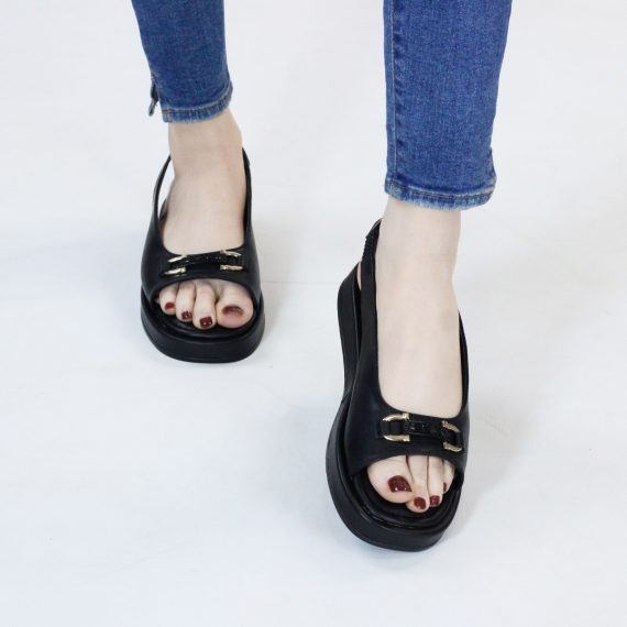 SANDALE FEMME YZ95 - NOIR