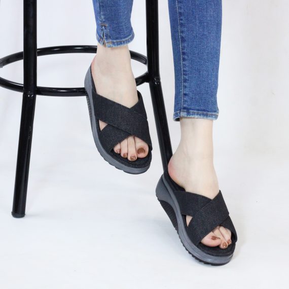 SANDALE FEMME YZ97 - NOIR