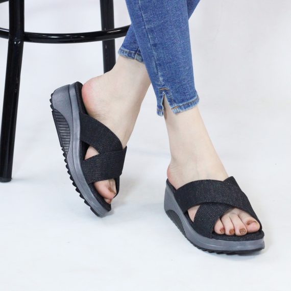 SANDALE FEMME YZ97 - NOIR