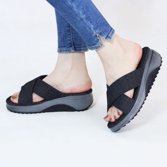 SANDALE FEMME YZ97 - NOIR