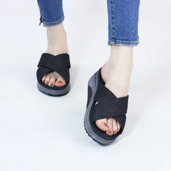 SANDALE FEMME YZ97 - NOIR