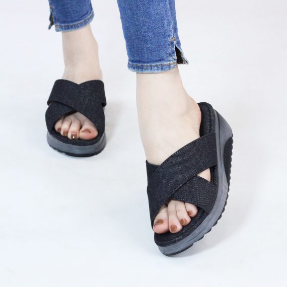 SANDALE FEMME YZ97 - NOIR