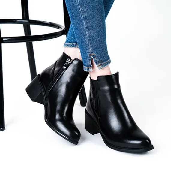 BOTTINE FEMME YZ3005 - NOIR